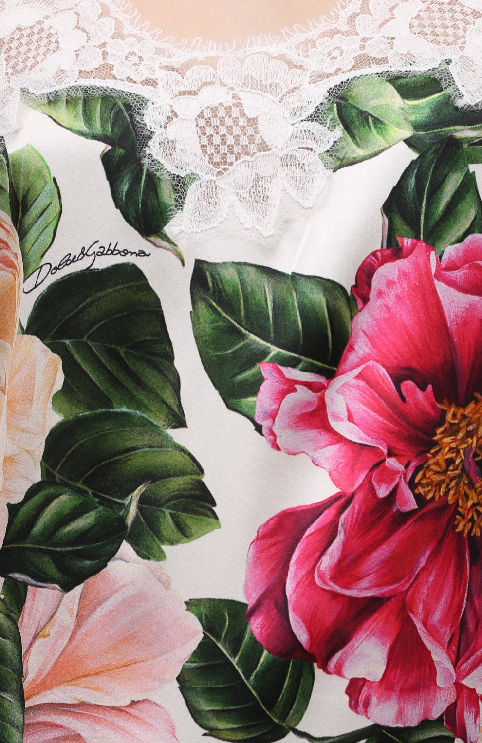 Топ из шелка и хлопка DOLCE & GABBANA, арт. 07A00T/FSA0G, фото 5