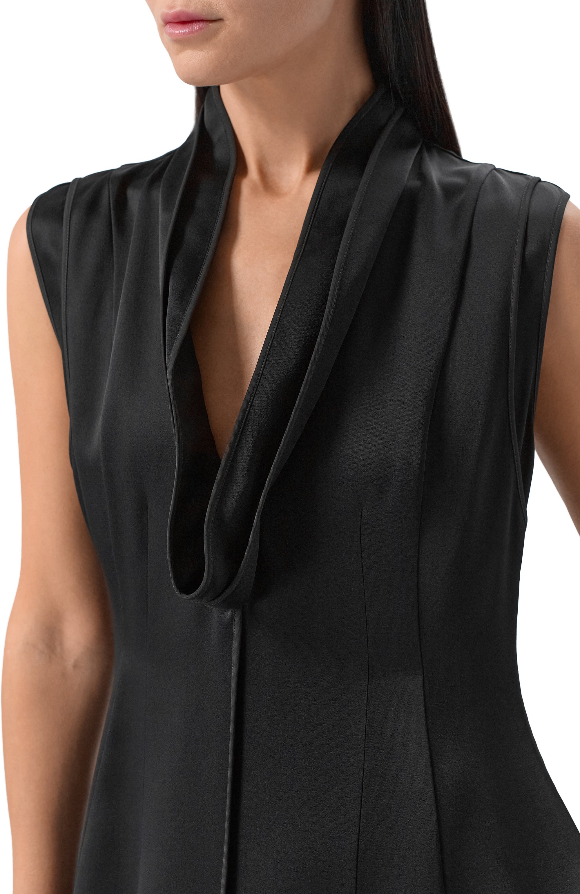 Атласное платье JIL SANDER, арт. J02CT0554/J76018, фото 4