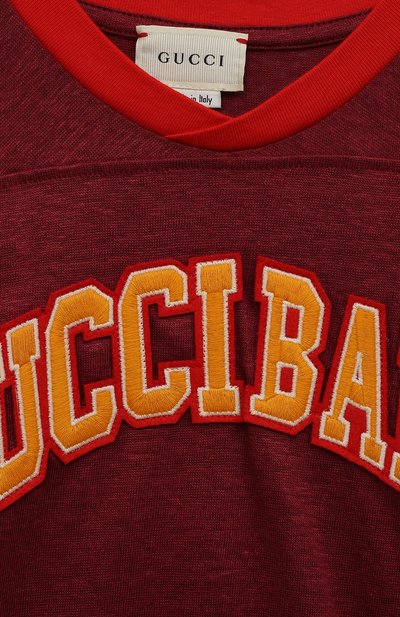 Льняная футболка GUCCI, арт. 591460 XJB3Y, фото 3