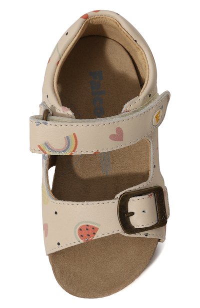 Кожаные сандалии FALCOTTO кремового цвета по цене 9630 руб., арт. 1500737/A3/18-26, фото 4 Кожаные сандалии FALCOTTO, арт. 1500737/A3/18-26, фото 4