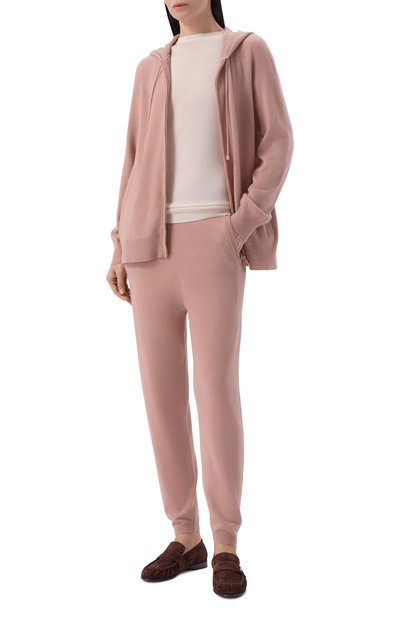 Кашемировые джоггеры MAX MARA розового цвета по цене 78700 руб., арт. SHOCK 33360116, фото 2 Кашемировые джоггеры MAX MARA, арт. SHOCK 33360116, фото 2