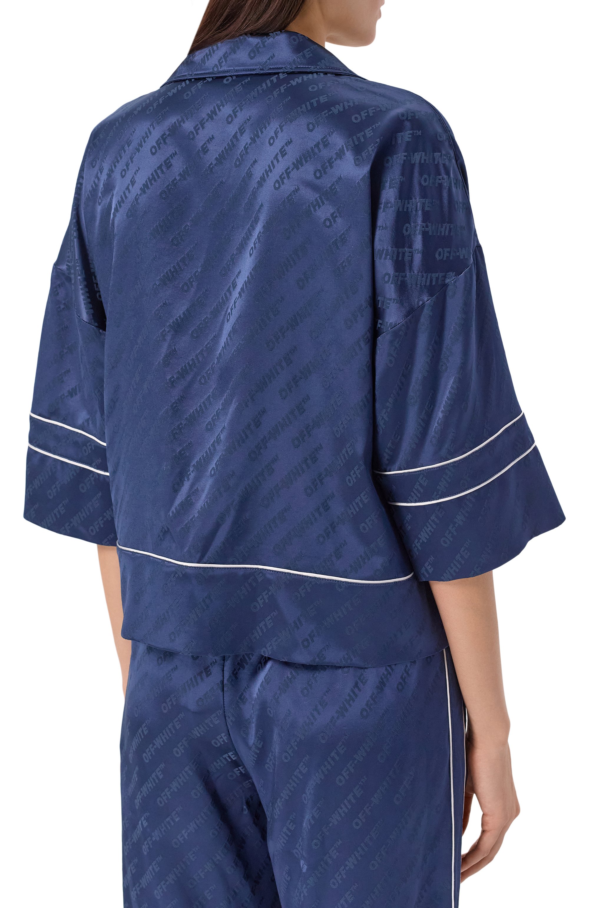 Атласная блузка OFF-WHITE, арт. 0WGG008F25FAB001, фото 4