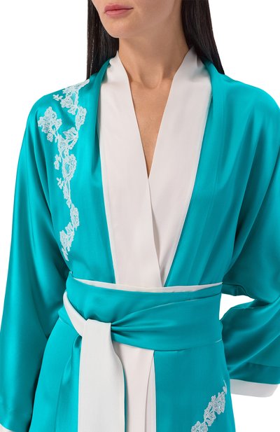 Шелковый халат CARINE GILSON, арт. AG0960DS, фото 5