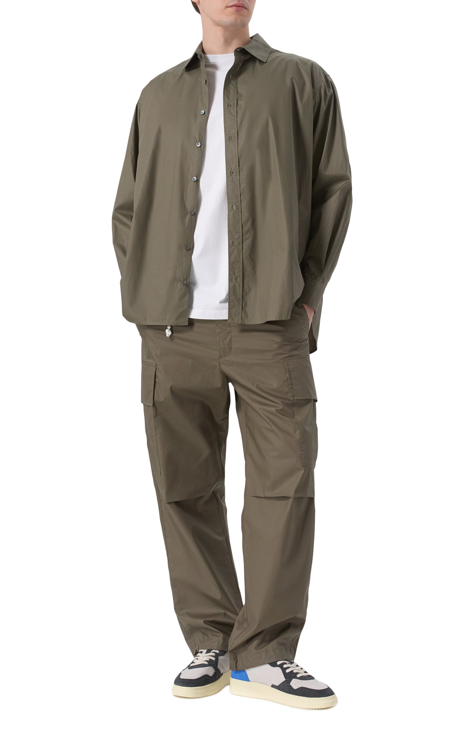 Хлопковые брюки-карго DARKPARK хаки цвета по цене 63150 руб., арт. MTR19/FAC77, фото 2 Хлопковые брюки-карго DARKPARK, арт. MTR19/FAC77, фото 2