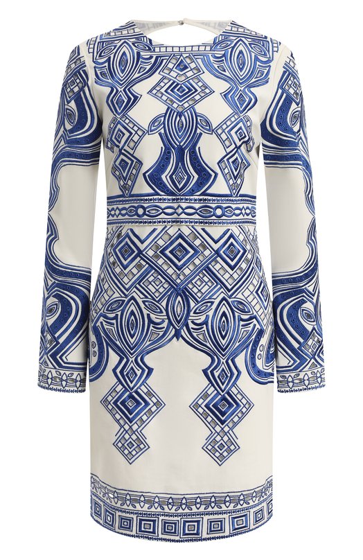 

Платье из хлопка и вискозы Emilio Pucci, Белый