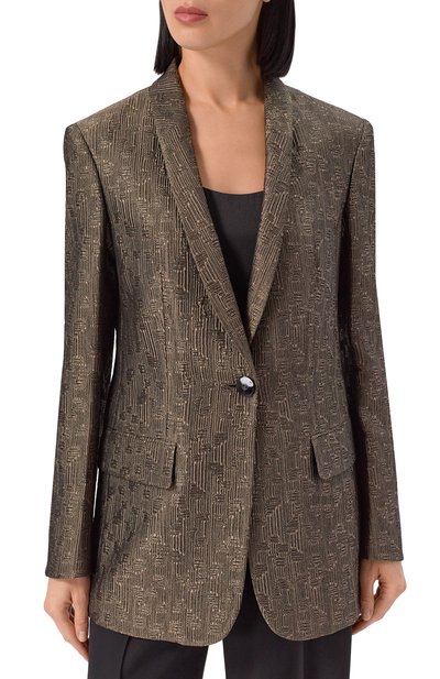 Жакет из шелка и шерсти GIORGIO ARMANI, арт. GW001951/TE16797, фото 3