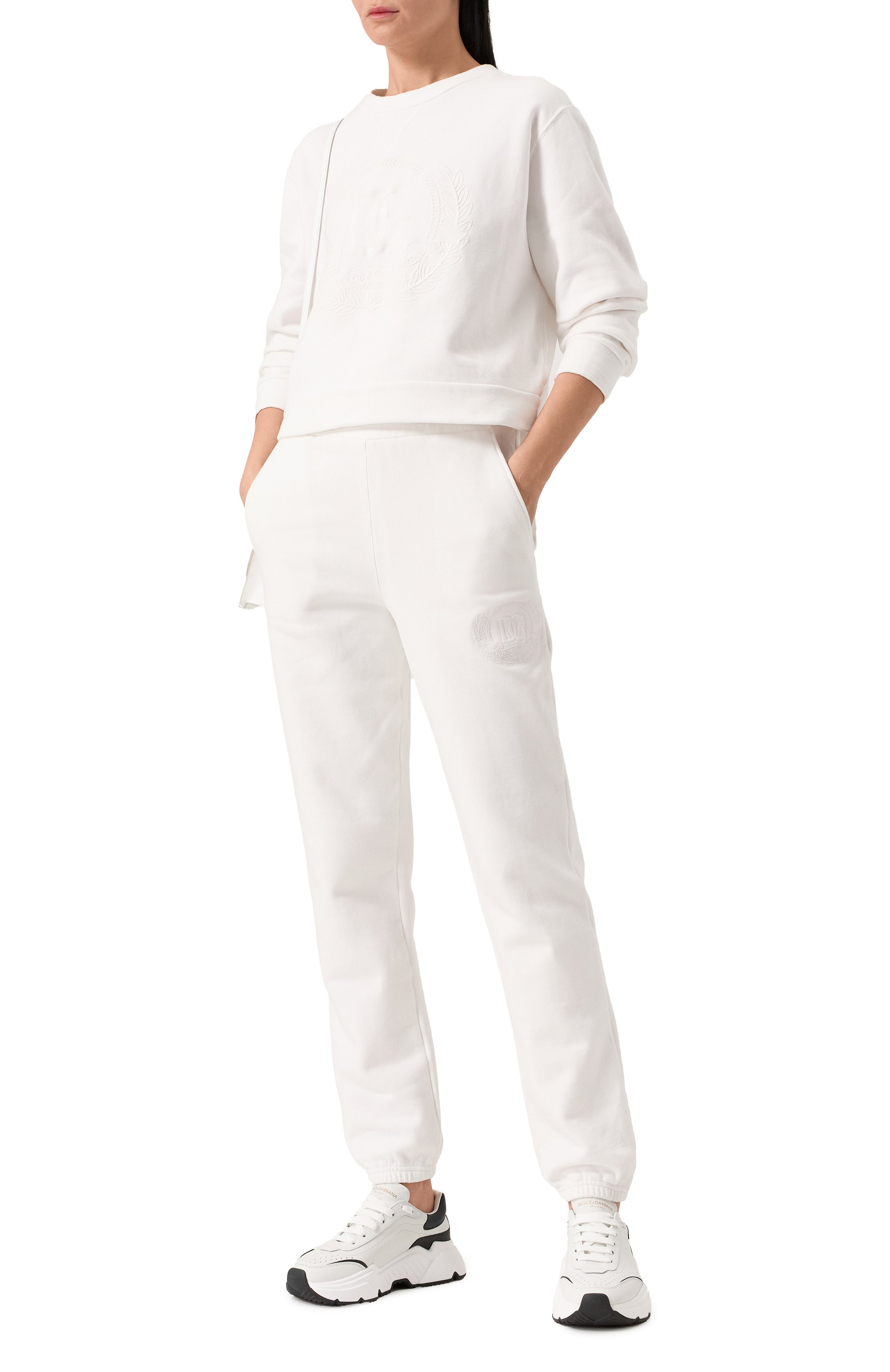 Хлопковые джоггеры DOLCE & GABBANA, арт. FTC7PZ/GDCN0, фото 2