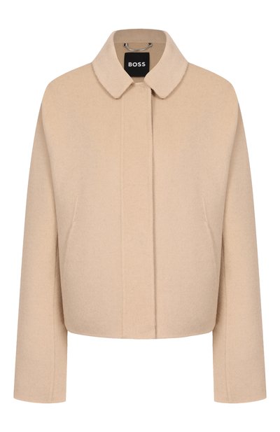 Женское шерстяное полупальто BOSS, арт. 50543170