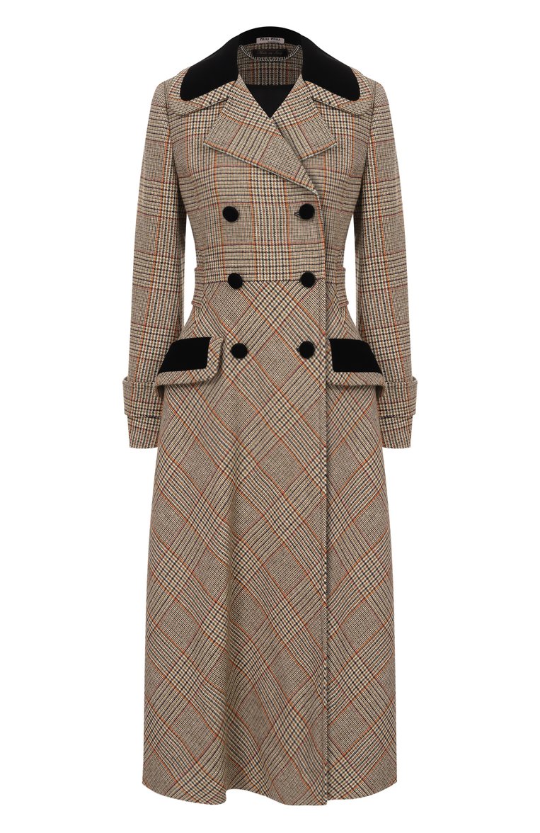 Шерстяное пальто MIU MIU, арт. MS1606-1CJG-F0005, фото 1