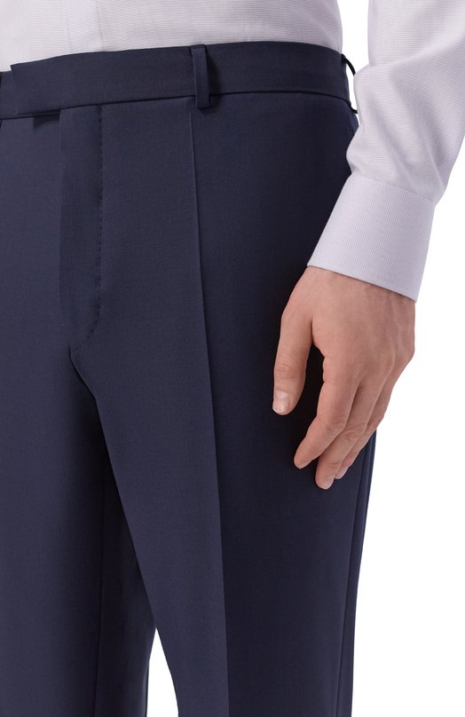 Шерстяные брюки BOSS Camel 50509909 Синий  50509909 Фото 5