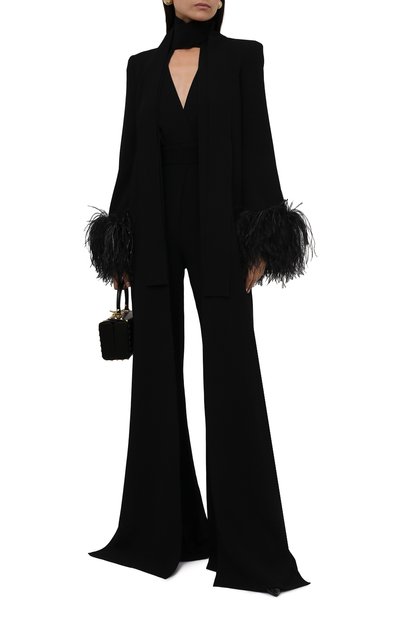 Комбинезон с отделкой перьями ELIE SAAB, арт. 12299, фото 2