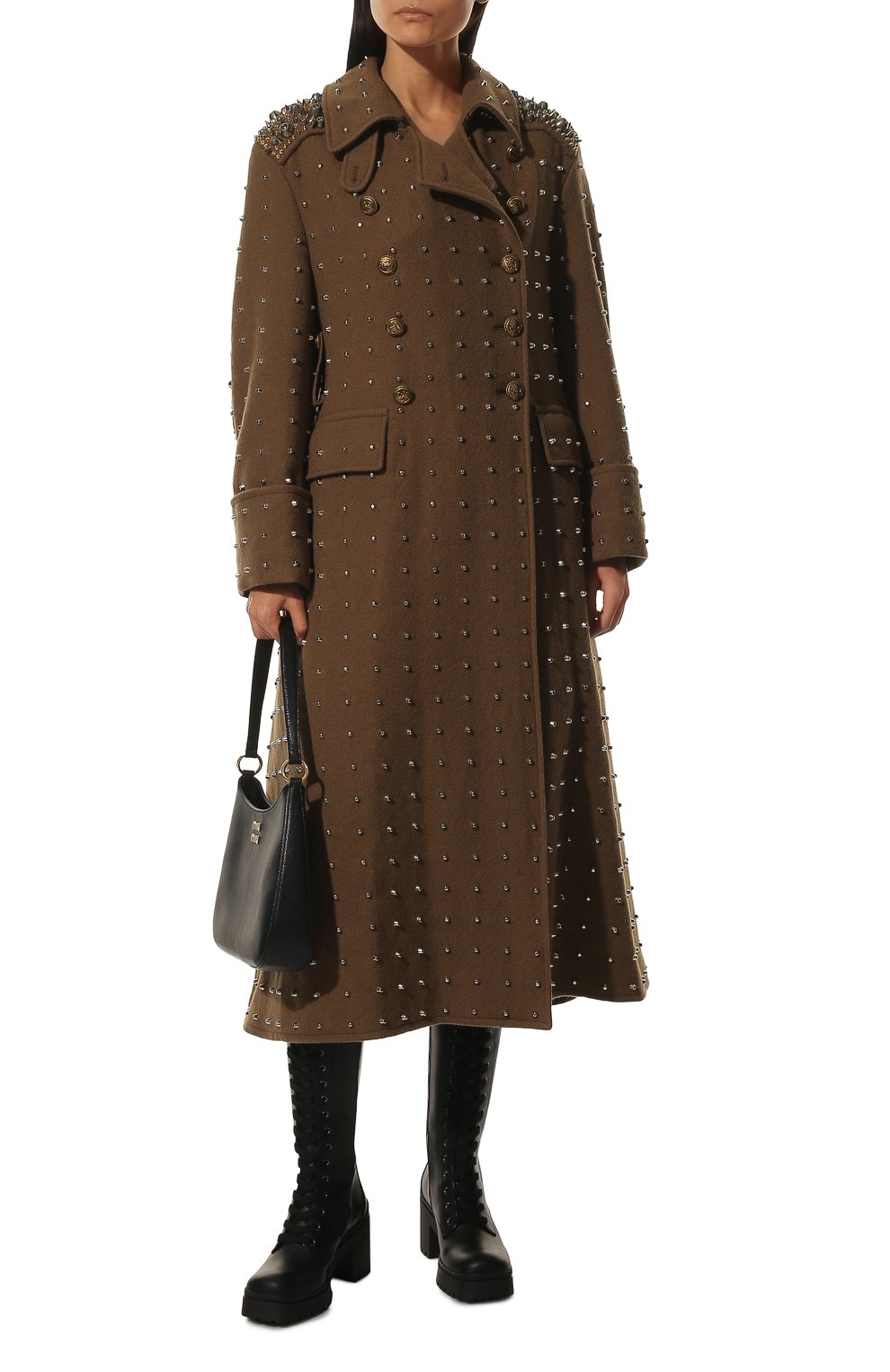 Шерстяное пальто MIU MIU, арт. MS1860-1ZQT-F0046, фото 2