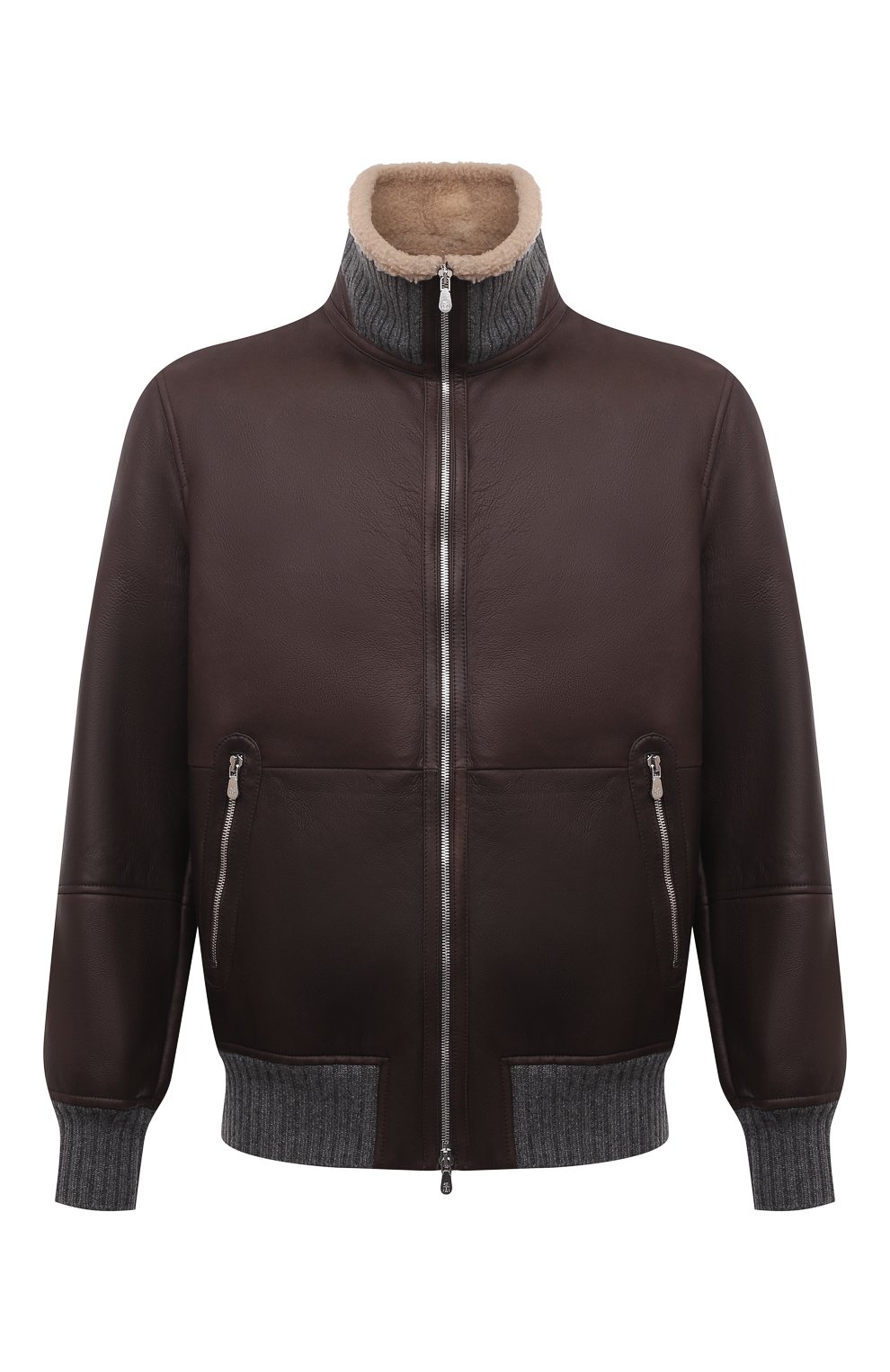 Дубленка BRUNELLO CUCINELLI темно-коричневого цвета по цене 757000 руб., арт. MPMD01737, фото 1 Дубленка BRUNELLO CUCINELLI, арт. MPMD01737, фото 1