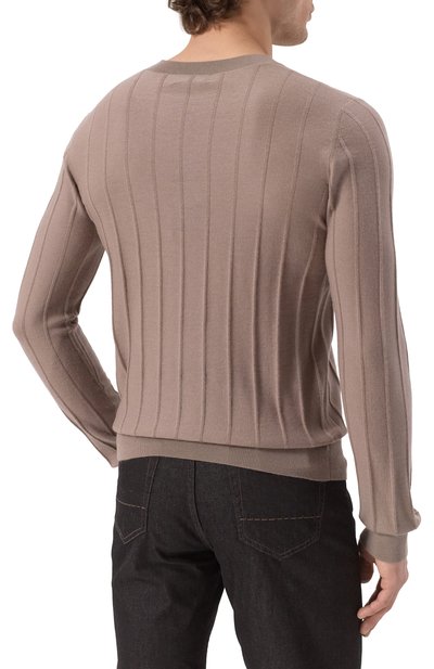 Кашемировый джемпер JACOB LEE бежевого цвета по цене 61450 руб., арт. MKT038SS25TR, фото 4 Кашемировый джемпер JACOB LEE, арт. MKT038SS25TR, фото 4