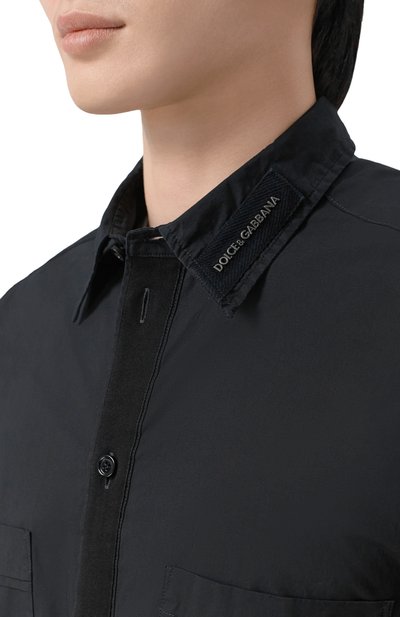 Хлопковая рубашка DOLCE & GABBANA, арт. G50E1T/FUFIP, фото 5
