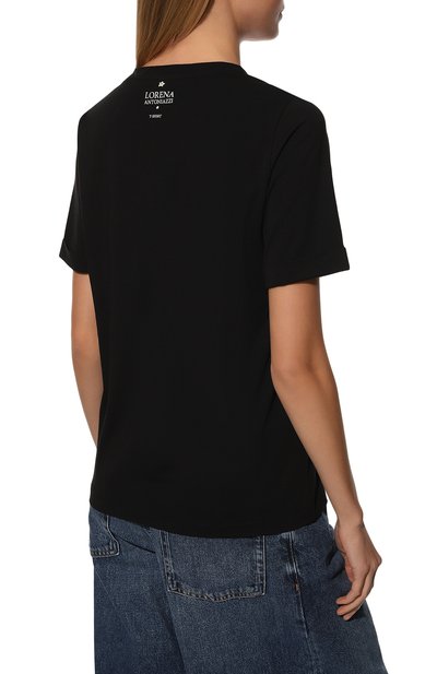 Хлопковая футболка LORENA ANTONIAZZI, арт. A2215TS24A/9999, фото 4