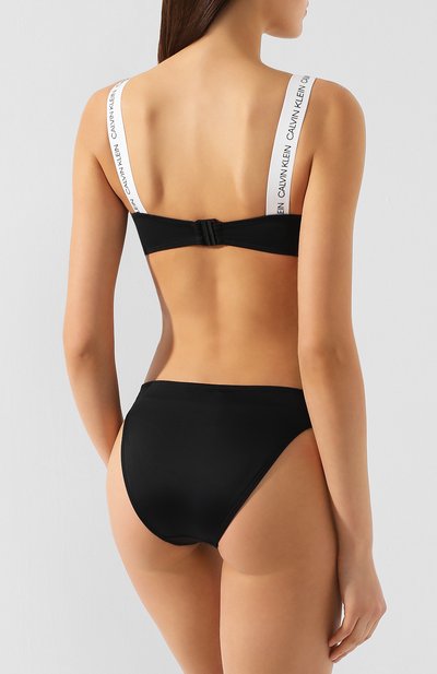 Слитный купальник CALVIN KLEIN черного цвета по цене 9595 руб., арт. KW0KW00678, фото 3 Слитный купальник CALVIN KLEIN, арт. KW0KW00678, фото 3