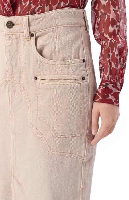 Джинсовая юбка Isabel Marant 25PJU0329FA/C1P01I Бежевый  25PJU0329FA/C1P01I Фото 5