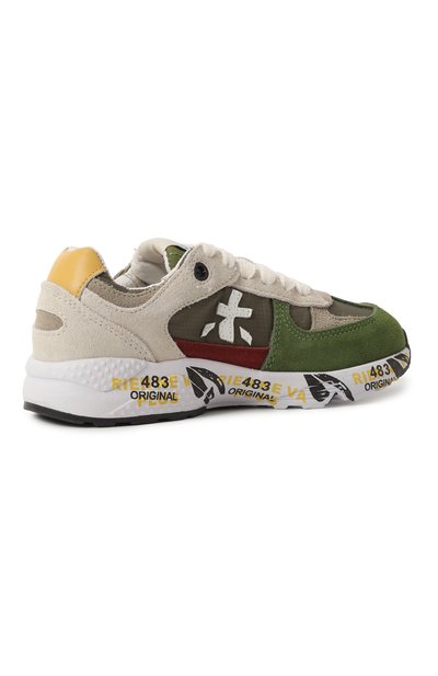 Комбинированные кроссовки robin PREMIATA WILL BE зеленого цвета по цене 21100 руб., арт. 24242045/R0BIN/27-35, фото 3 Комбинированные кроссовки robin PREMIATA WILL BE, арт. 24242045/R0BIN/27-35, фото 3