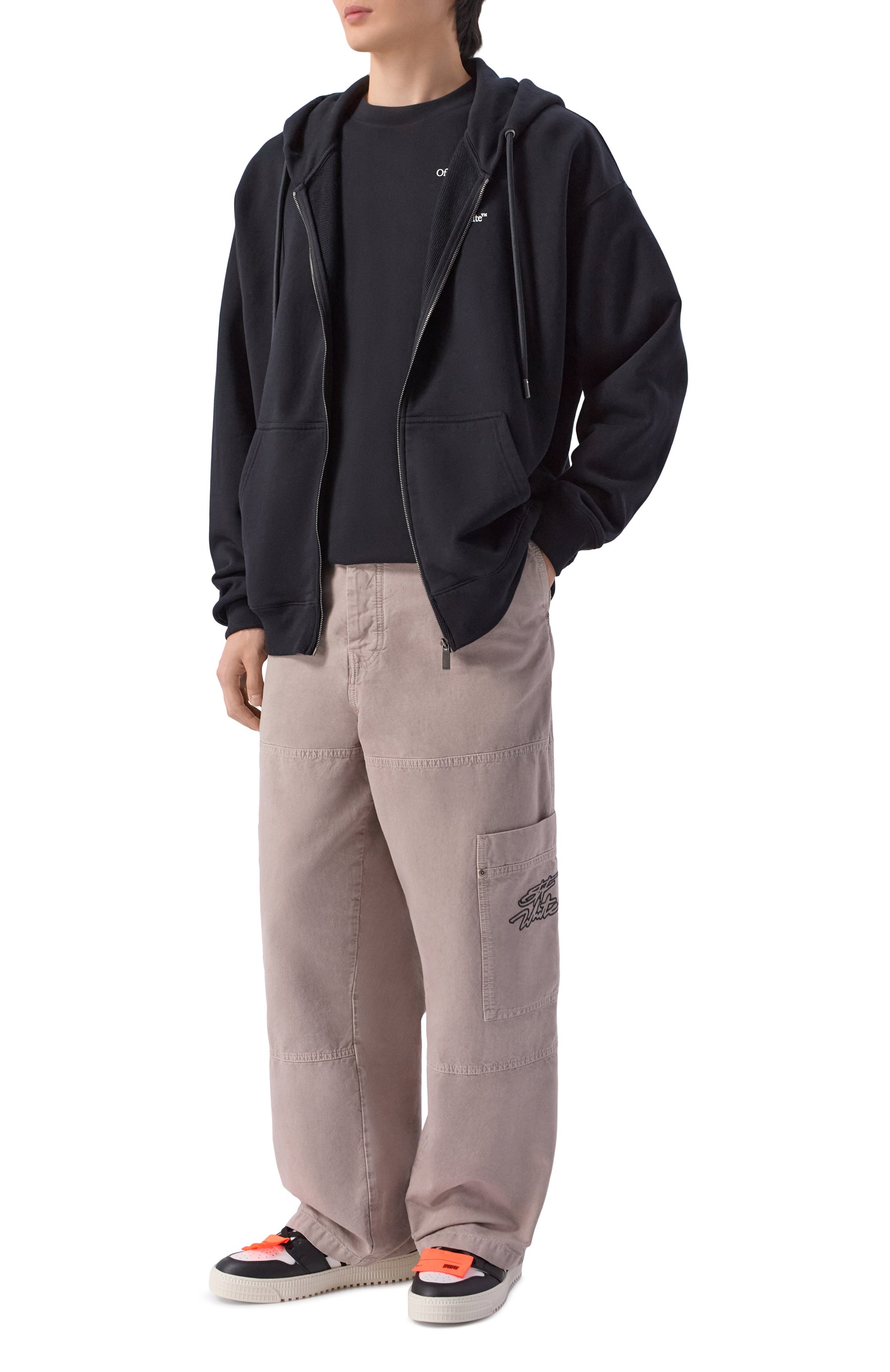 Комбинированные кеды 3.0 off court OFF-WHITE, арт. 0MIA065S26LEA001, фото 2