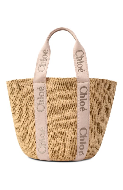 Сумка Woody large Chloé CHC23AS380 Бежевый CHC23AS380