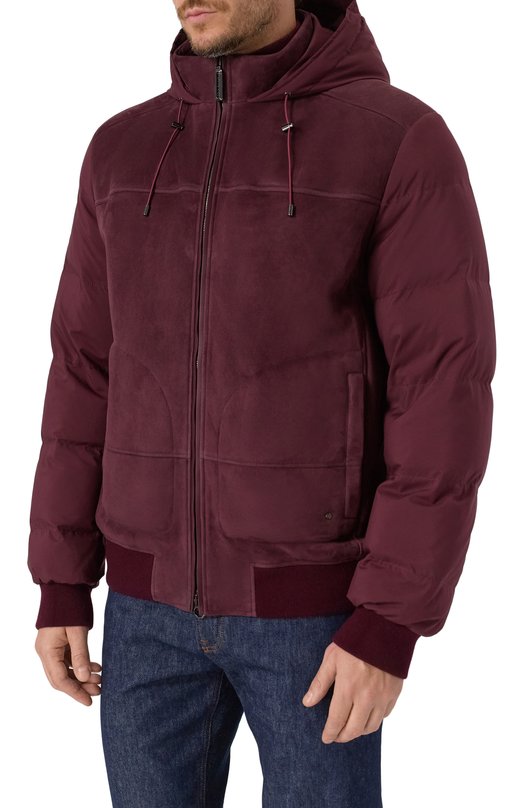 Комбинированный пуховик Stefano Ricci M7J5300180/PL001H Бордовый  M7J5300180/PL001H Фото 3