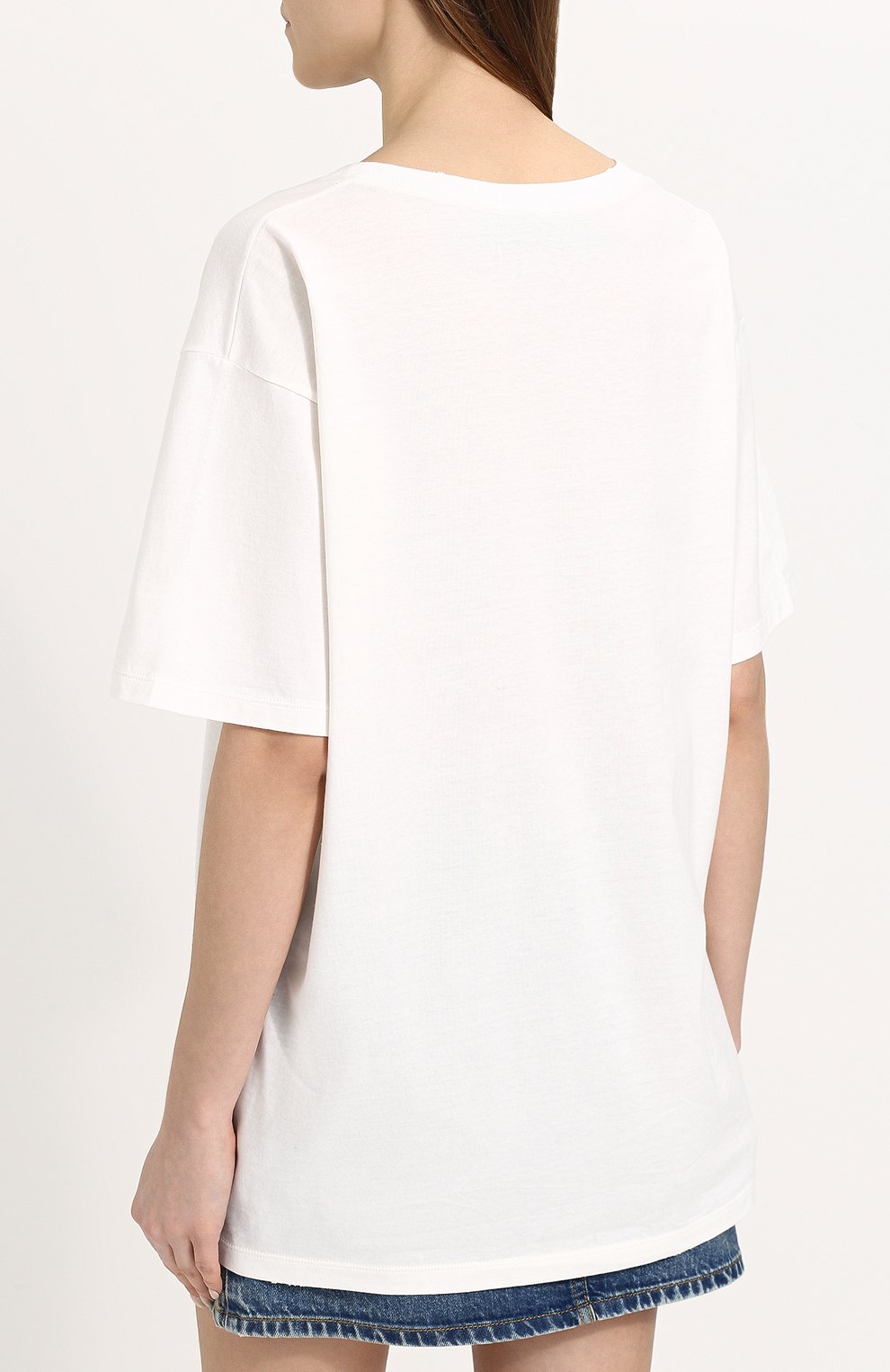 Хлопковая футболка с принтом и пайетками GUCCI, арт. 492347/X3L17, фото 4