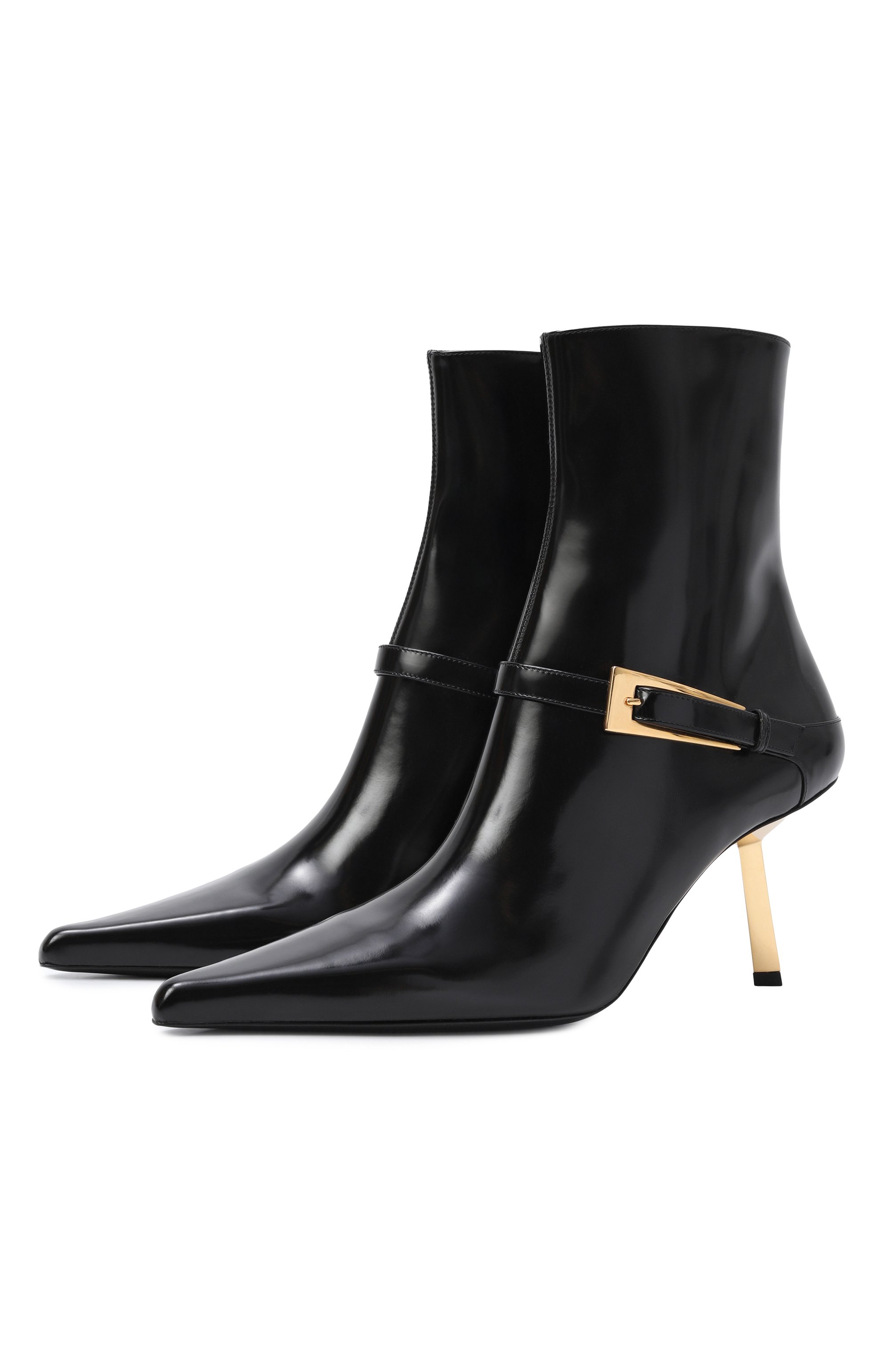 Кожаные ботильоны hacker SAINT LAURENT, арт. 806645/AAAZY, фото 1