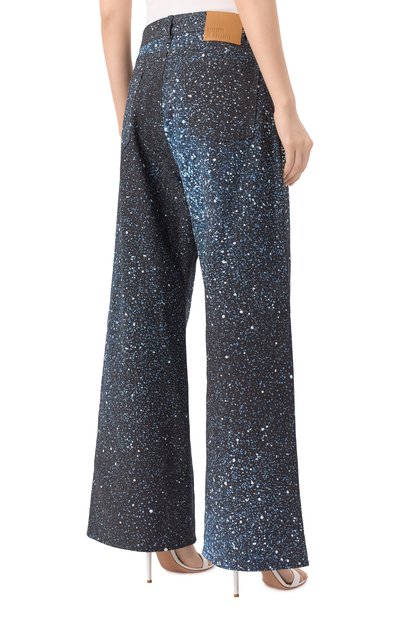 Джинсы с отделкой стразами GIUSEPPE DI MORABITO, арт. 04SSDNP049C 04455, фото 4