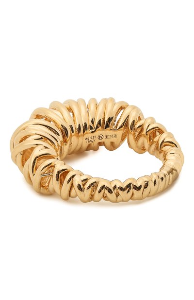 Кольцо BOTTEGA VENETA золотого цвета по цене 58900 руб., арт. 649201/VAHU0, фото 2 Кольцо BOTTEGA VENETA, арт. 649201/VAHU0, фото 2