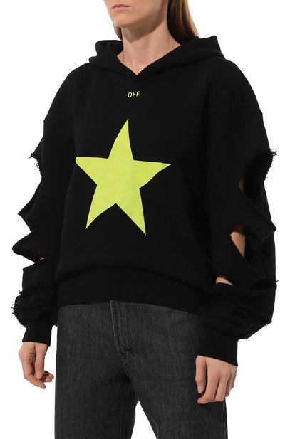 Хлопковое худи OFF-WHITE, арт. 0WBB067W24FLE003, фото 3