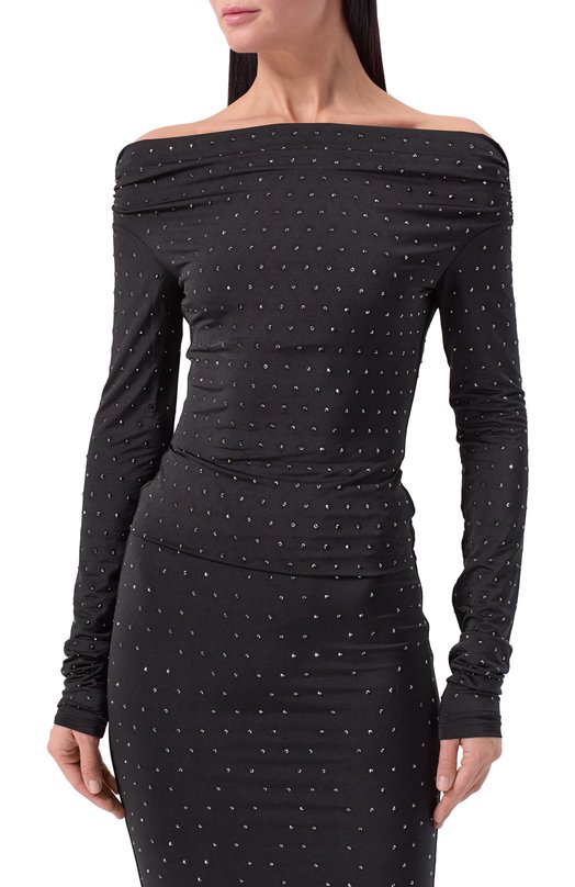 Топ с отделкой стразами The Andamane TM180708A/TJP185 Чёрный  TM180708A/TJP185 Фото 3