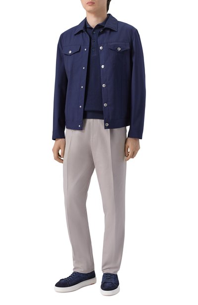 Мужская хлопковое поло BRUNELLO CUCINELLI, арт. M29400025