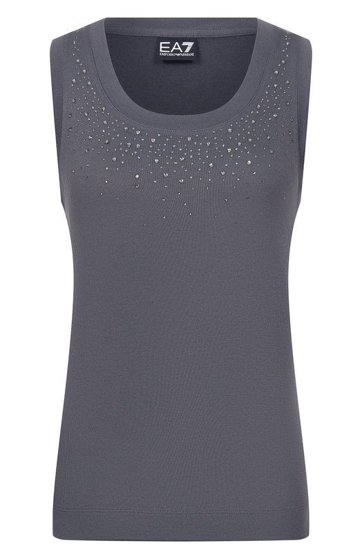 Майка из вискозы EA7 7W001014/AF13919 Серый 7W001014/AF13919