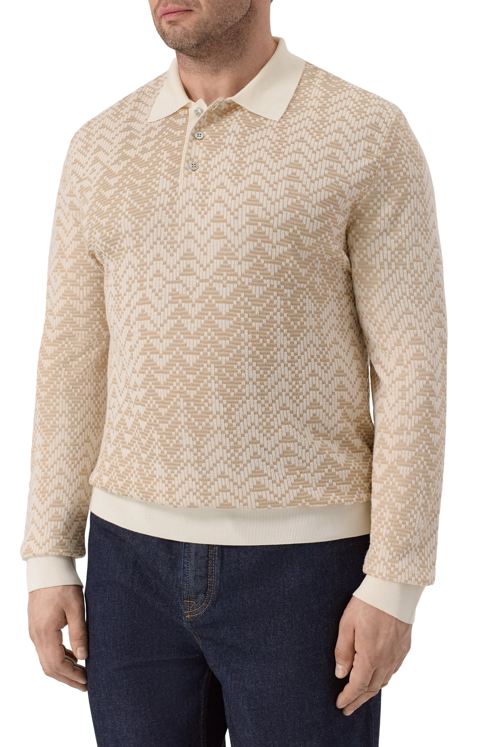 Поло из шерсти и шелка ZILLI, арт. KBP001M0230VRAWA0_001, фото 3