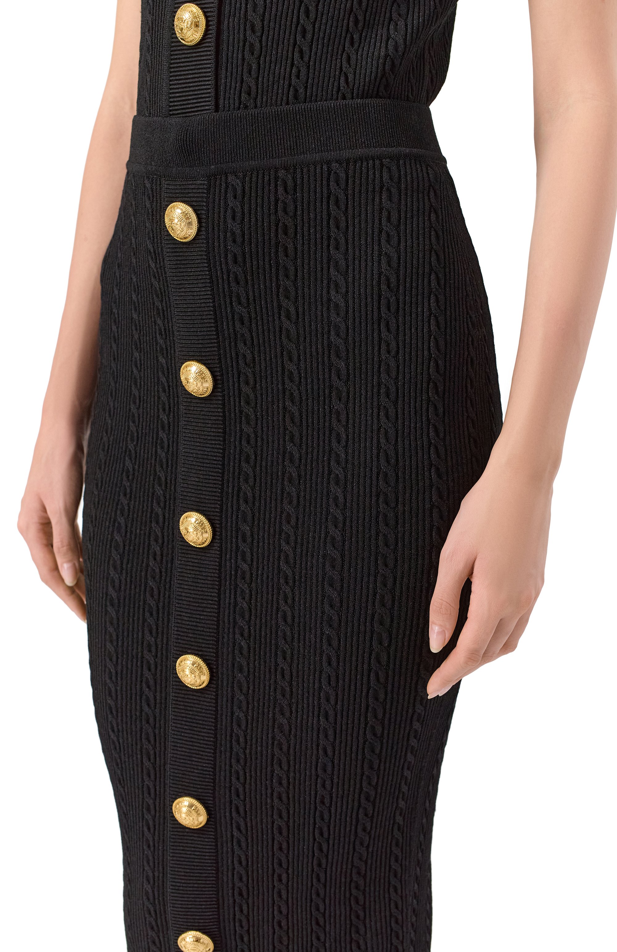 Юбка из вискозы BALMAIN, арт. FF1LD066/KI50, фото 5