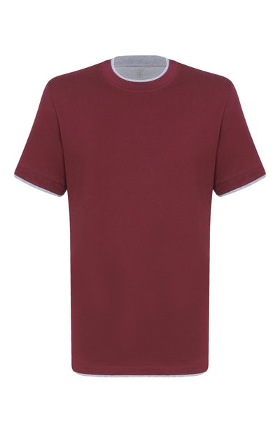 Мужская хлопковая футболка BRUNELLO CUCINELLI, арт. M0B137427W