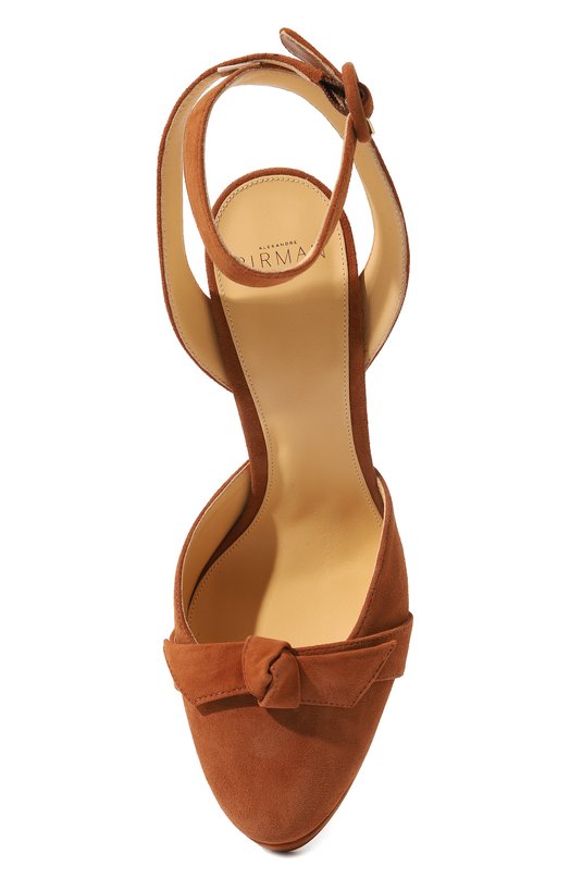 Замшевые туфли Alexandre Birman Коричневый, фото 6