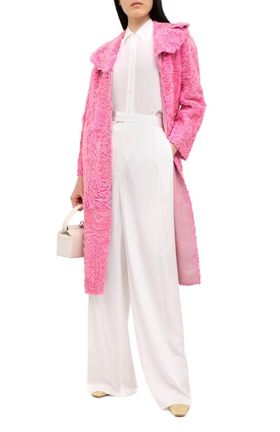 Шуба из меха ягненка VALENTINO, арт. PF3FA417/CAF, фото 2