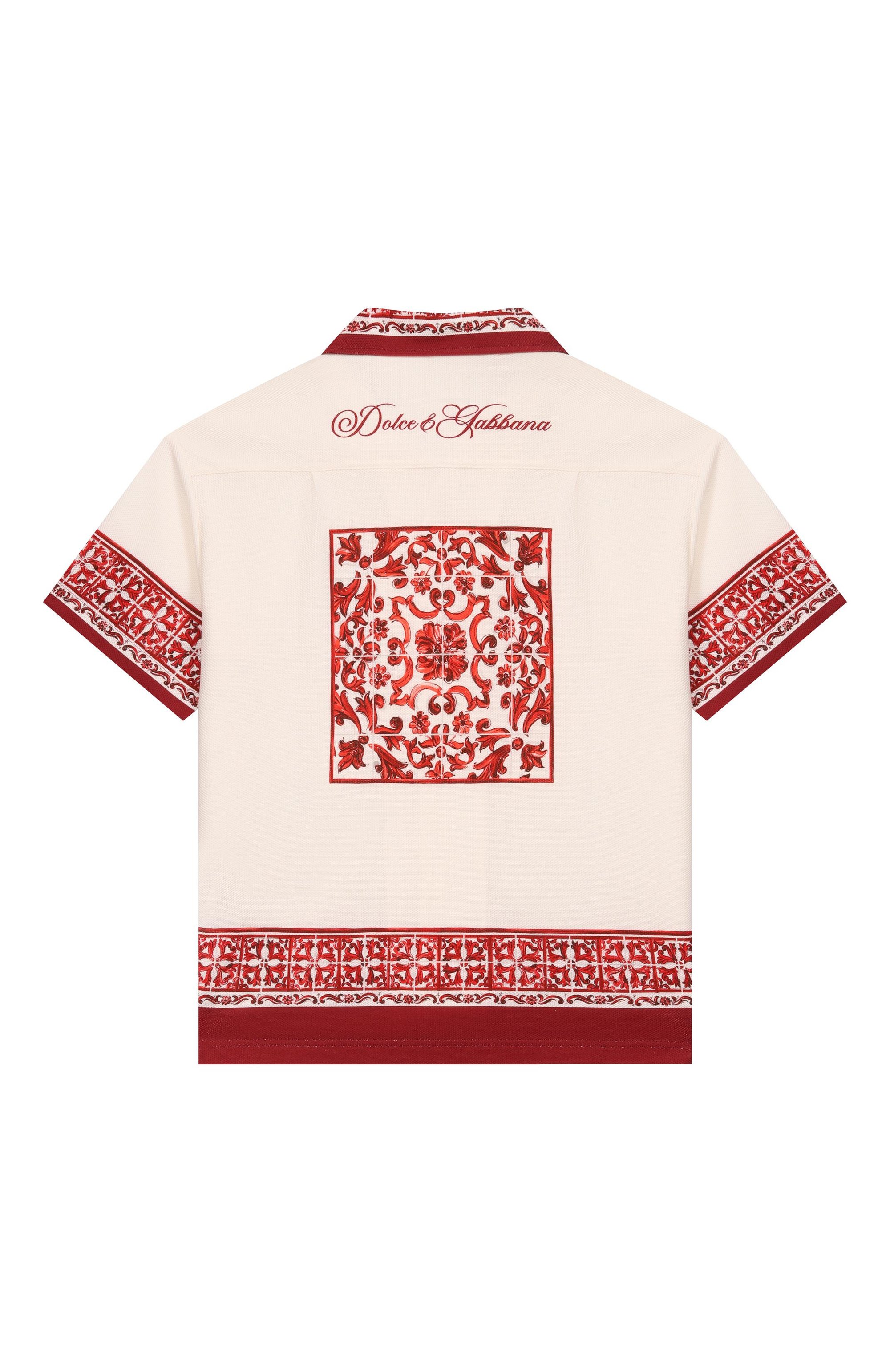 Хлопковая рубашка DOLCE & GABBANA, арт. L4JS52/II7KW, фото 2