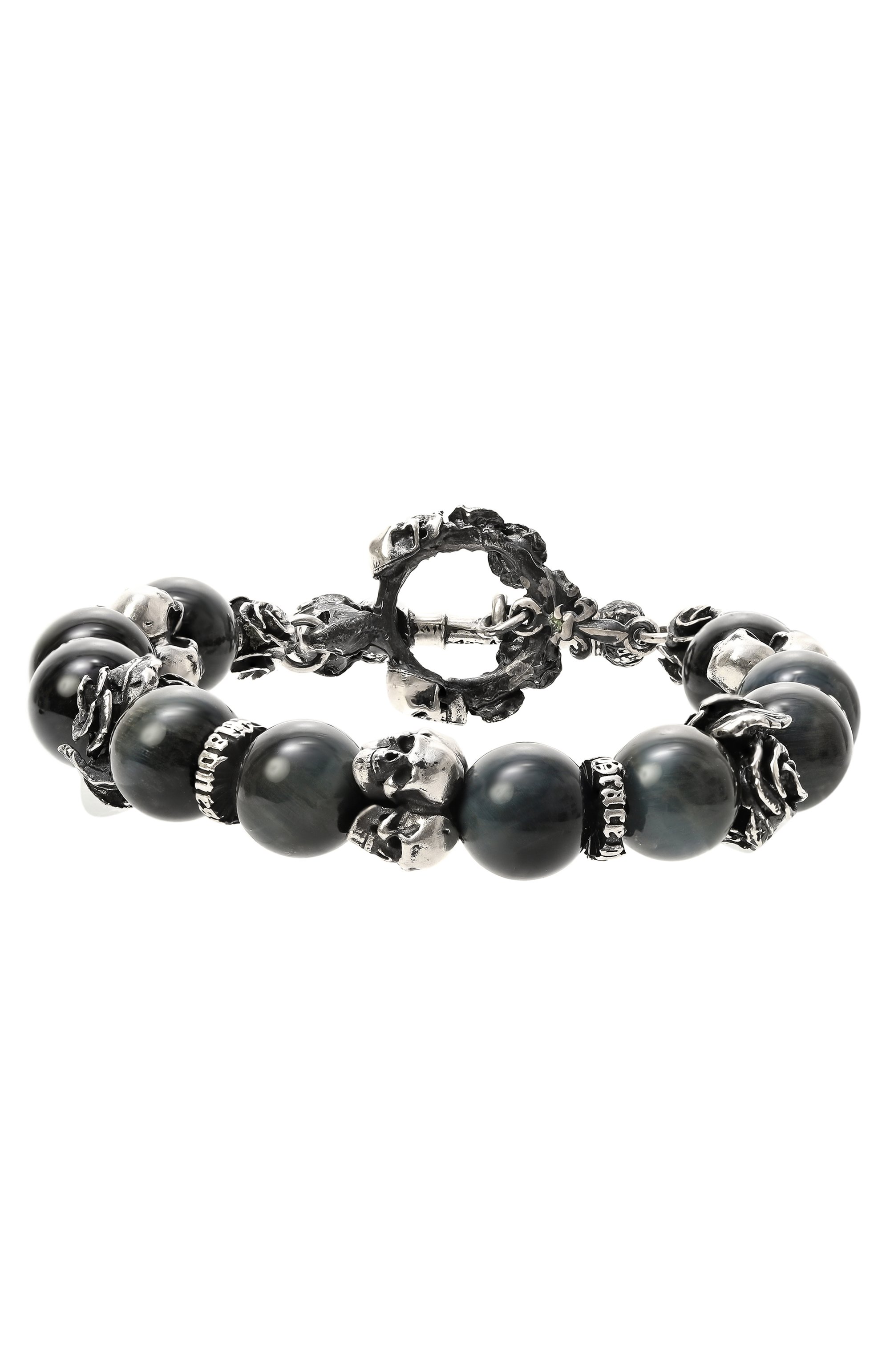 Браслет ангелы и демоны GL JEWELRY темно-синего цвета по цене 36000 руб., арт. PB788, фото 1 Браслет ангелы и демоны GL JEWELRY, арт. PB788, фото 1