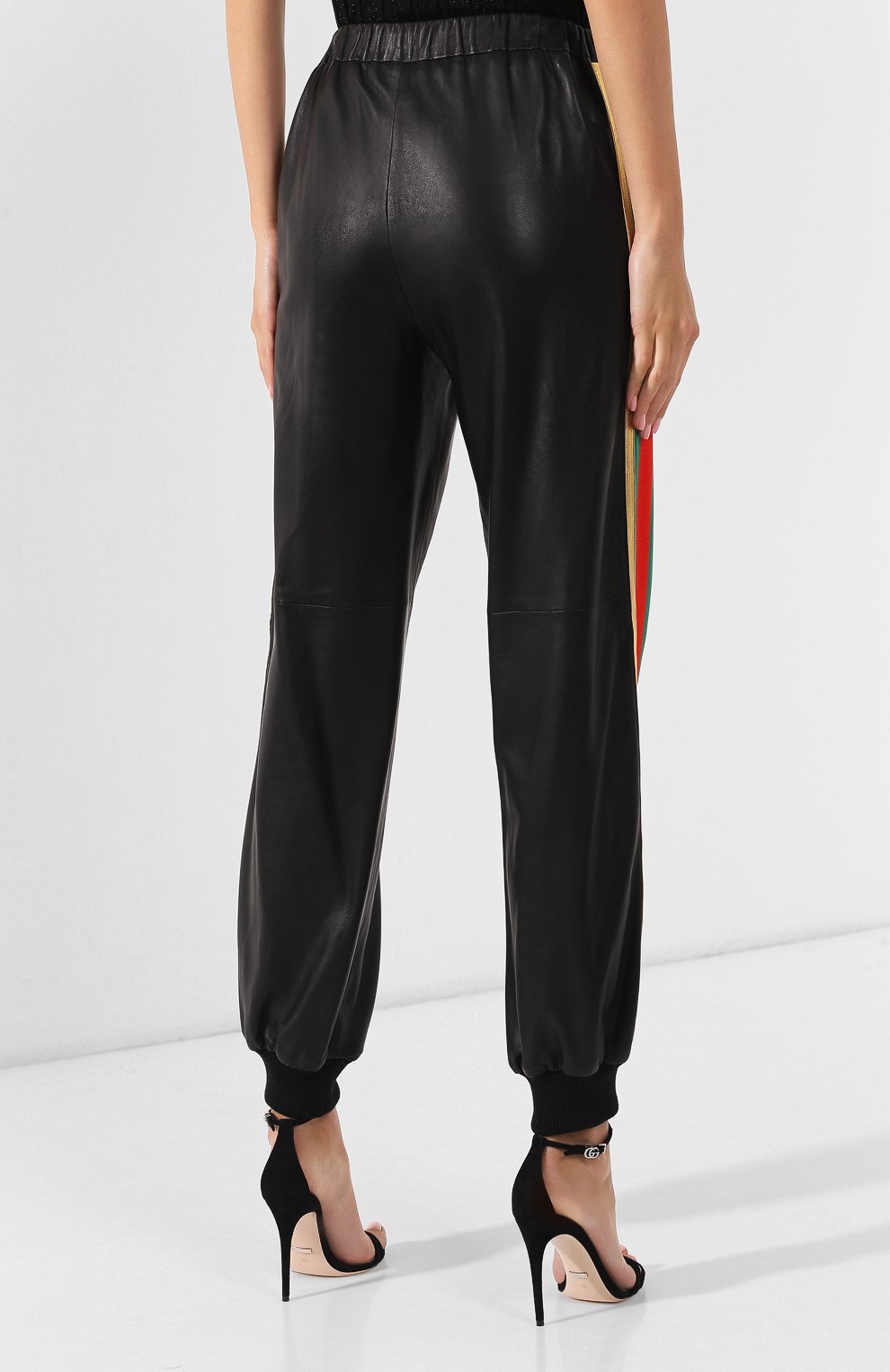Кожаные джоггеры GUCCI, арт. 573075/XNAB0, фото 4