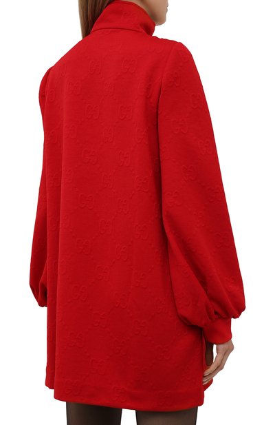 Платье GUCCI красного цвета по цене 132480 руб., арт. 653412/XJDEM, фото 4 Платье GUCCI, арт. 653412/XJDEM, фото 4