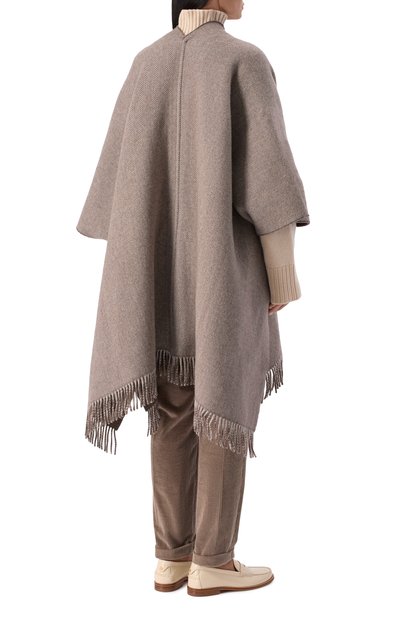 Кашемировое пончо BRUNELLO CUCINELLI, арт. MSCDAGP32, фото 4