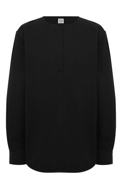 Женская хлопковая блузка TOTEME, арт. 242-WRT1434-FB0103