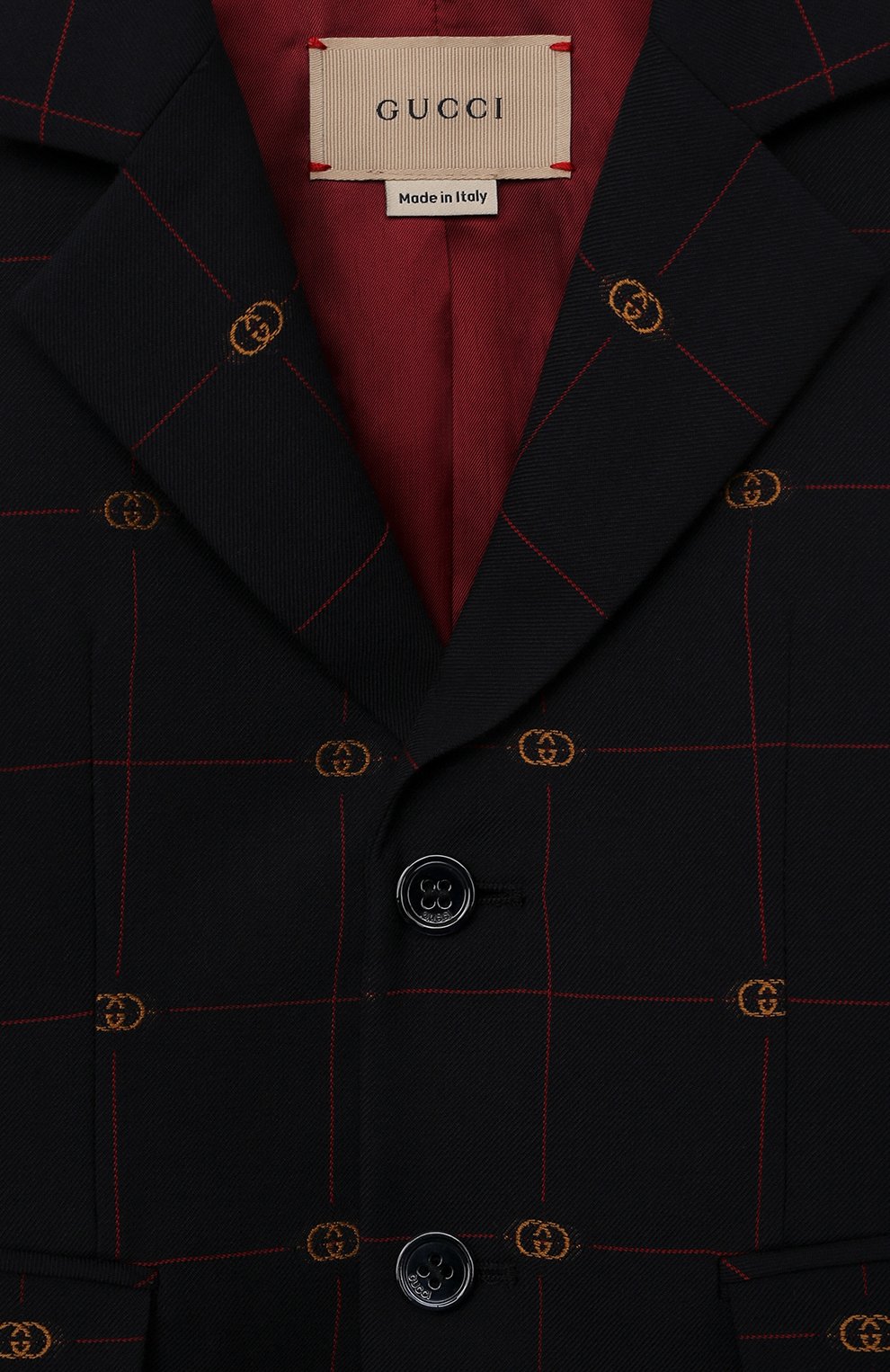 Пиджак из шерсти и хлопка GUCCI, арт. 660169/XWA0Q, фото 3