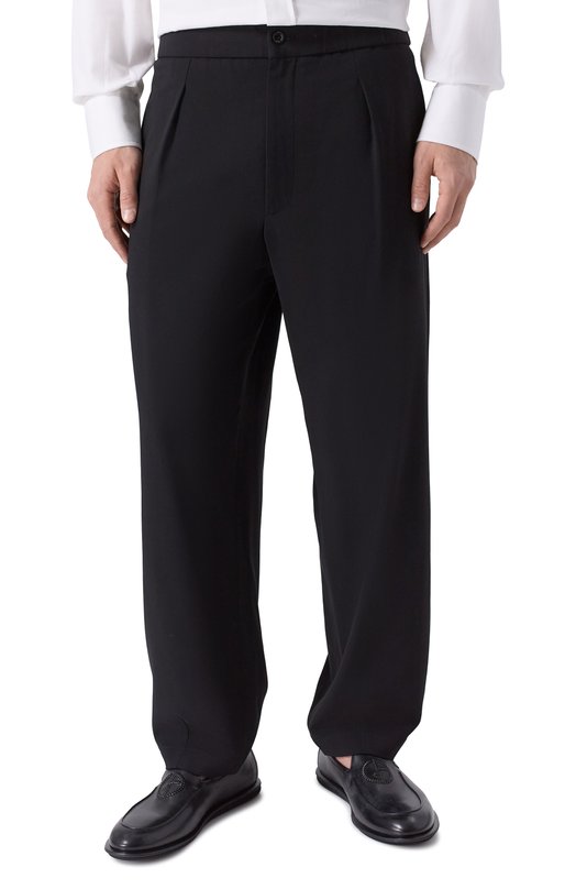 Шерстяные брюки Giorgio Armani GM000576/TE10043 Чёрный  GM000576/TE10043 Фото 3
