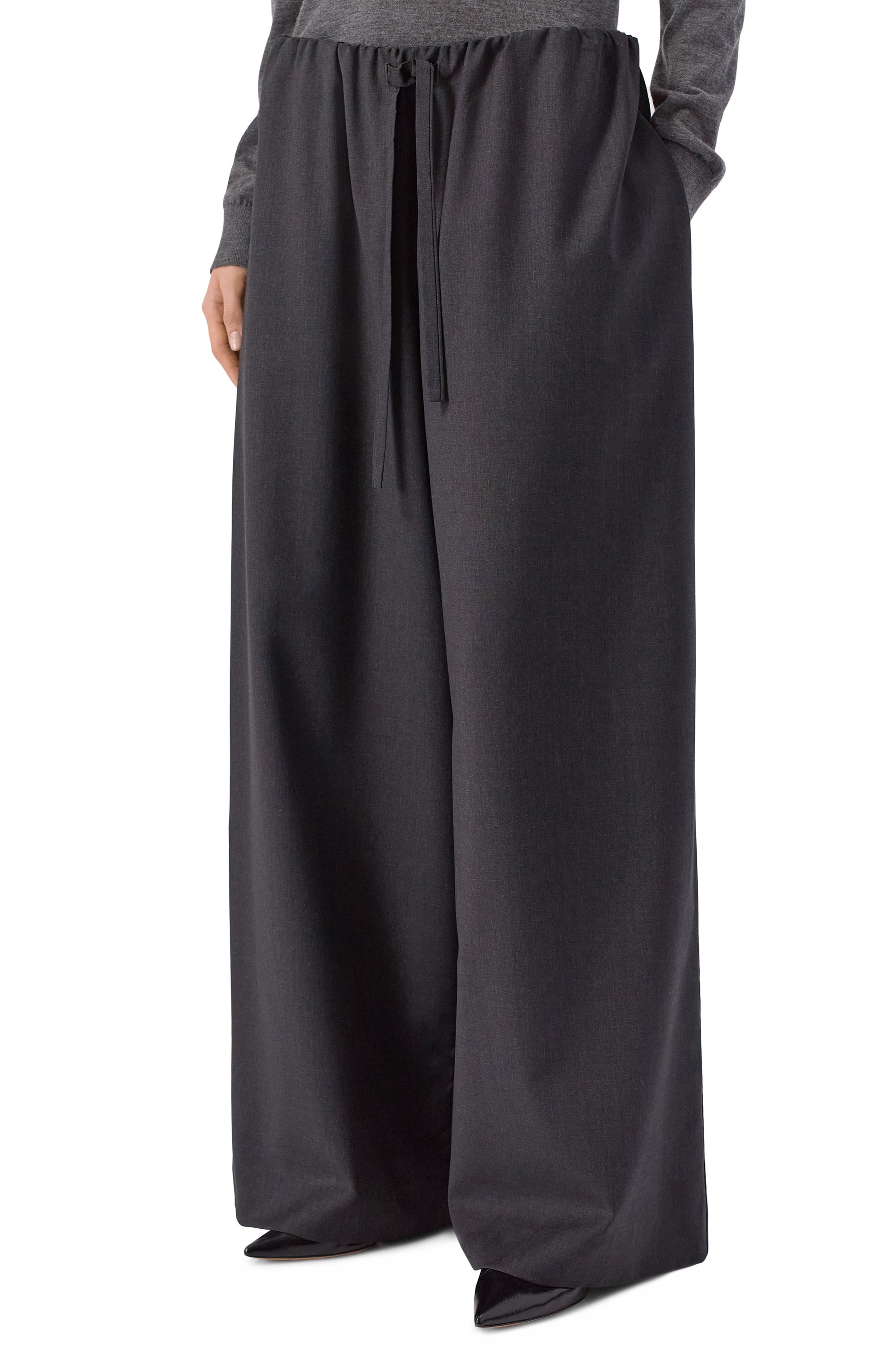 Шерстяные брюки TOTEME, арт. 261-WRB0343-FB0552, фото 3