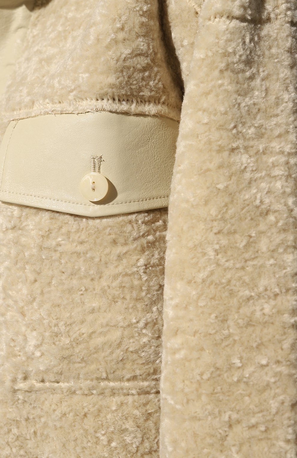 Двусторонняя дубленка из экомеха PATRIZIA PEPE, арт. 2O0019_E012, фото 5