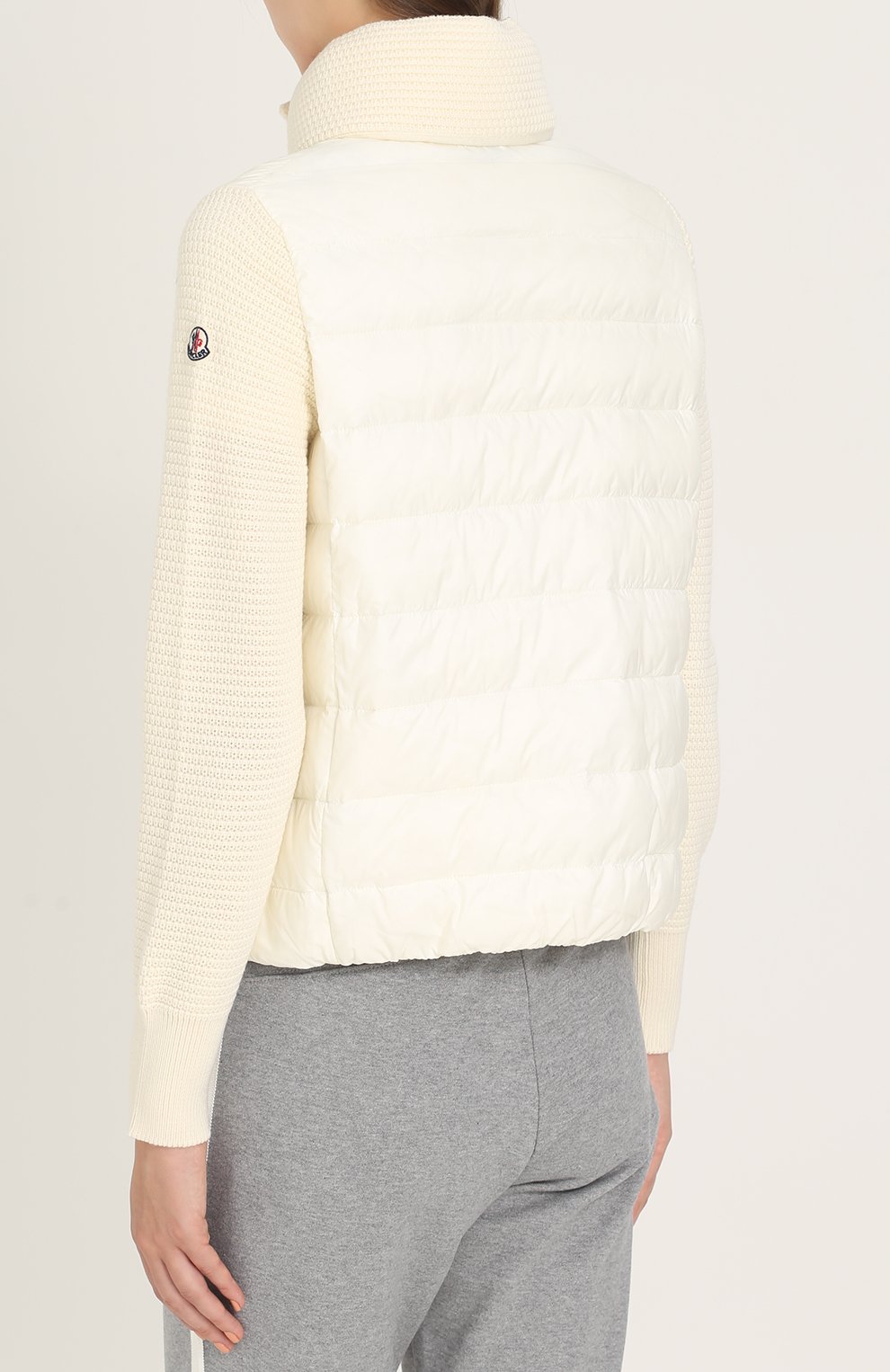 Пуховик с шерстяными рукавами MONCLER, арт. C2-093-94534-00-98124, фото 4